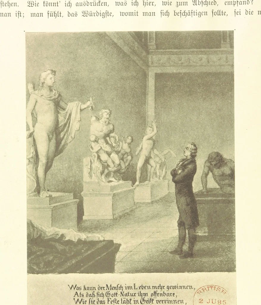 An illustration from Goethe's Italienische Reise. Mit 318 Illustrationen ... von J. von Kahle. Eingeleitet von ... H. Düntzer, 1885, leaf 534