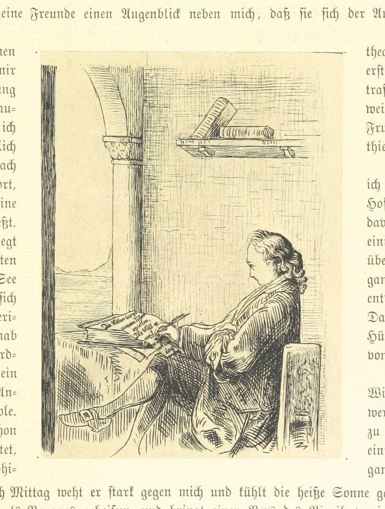 An illustration from Goethe's Italienische Reise. Mit 318 Illustrationen ... von J. von Kahle. Eingeleitet von ... H. Düntzer, 1885, leaf 57