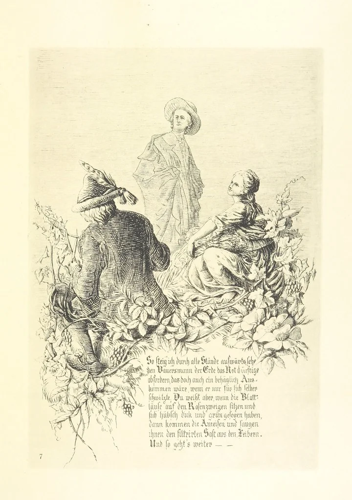 An illustration from Goethe's Italienische Reise. Mit 318 Illustrationen ... von J. von Kahle. Eingeleitet von ... H. Düntzer, 1885, leaf 63