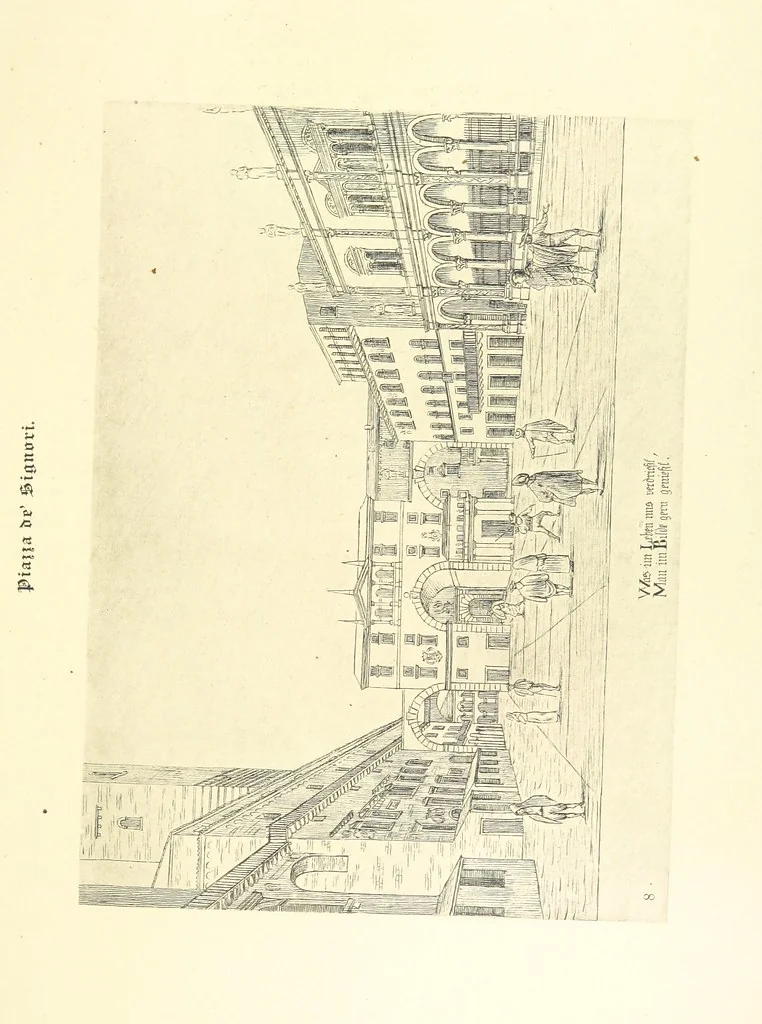 An illustration from Goethe's Italienische Reise. Mit 318 Illustrationen ... von J. von Kahle. Eingeleitet von ... H. Düntzer, 1885, leaf 69