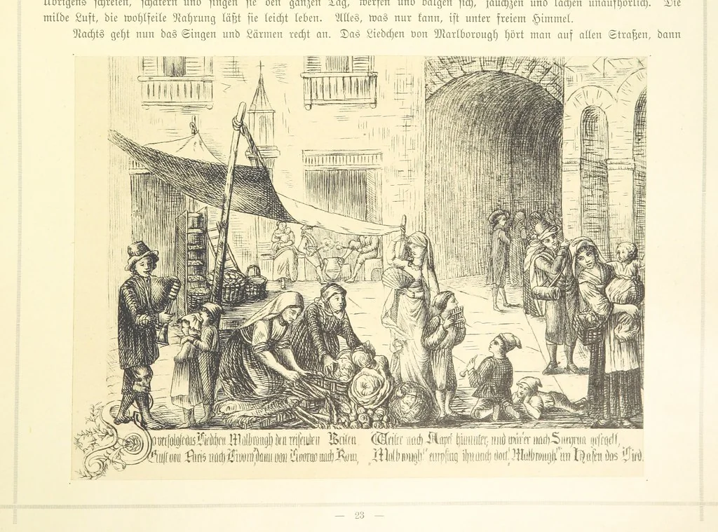 An illustration from Goethe's Italienische Reise. Mit 318 Illustrationen ... von J. von Kahle. Eingeleitet von ... H. Düntzer, 1885, leaf 73