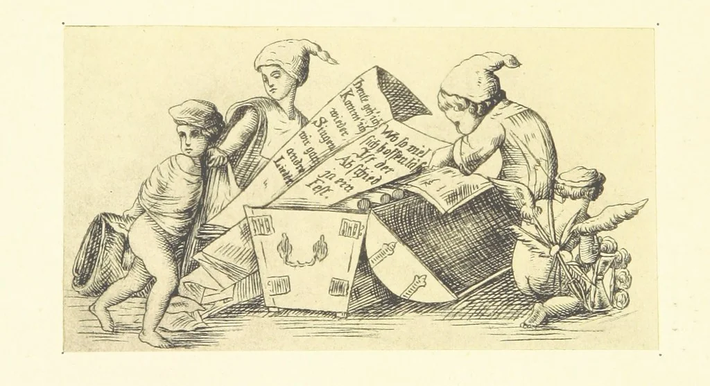 An illustration from Goethe's Italienische Reise. Mit 318 Illustrationen ... von J. von Kahle. Eingeleitet von ... H. Düntzer, 1885, leaf 88