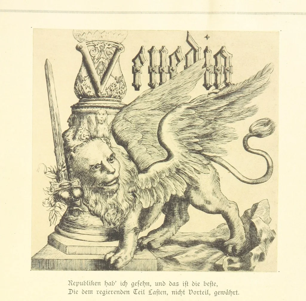 An illustration from Goethe's Italienische Reise. Mit 318 Illustrationen ... von J. von Kahle. Eingeleitet von ... H. Düntzer, 1885, leaf 89