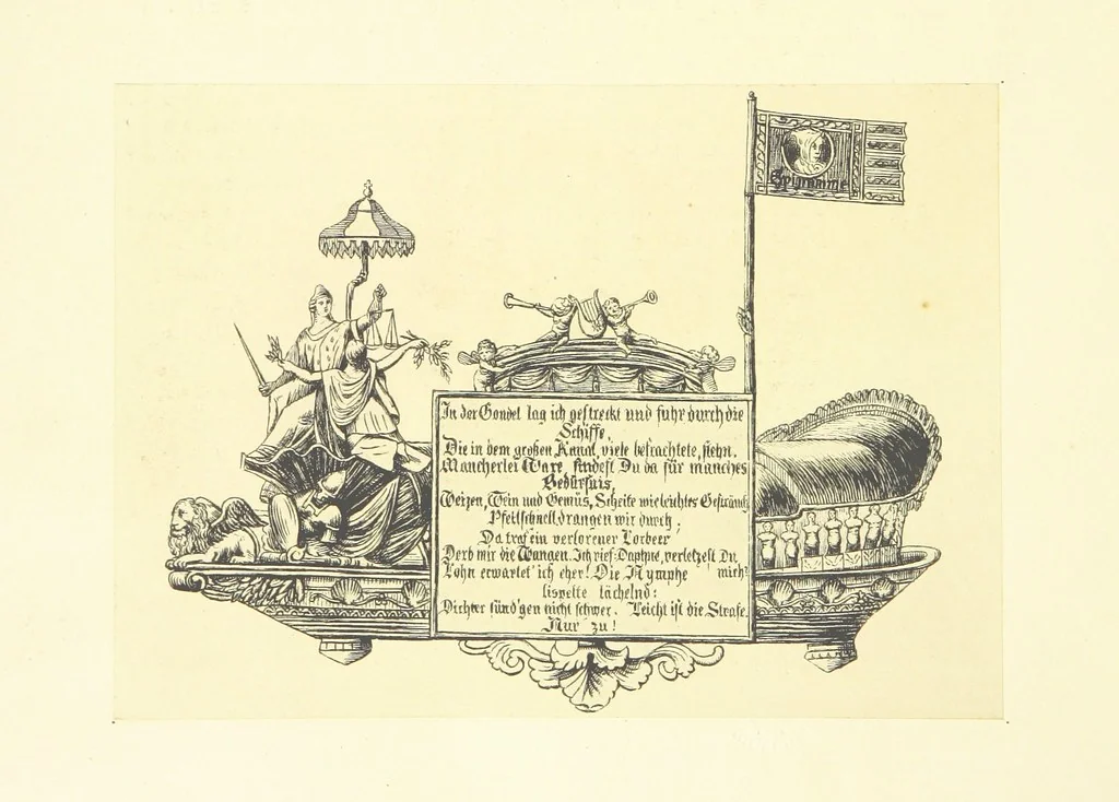 An illustration from Goethe's Italienische Reise. Mit 318 Illustrationen ... von J. von Kahle. Eingeleitet von ... H. Düntzer, 1885, leaf 94
