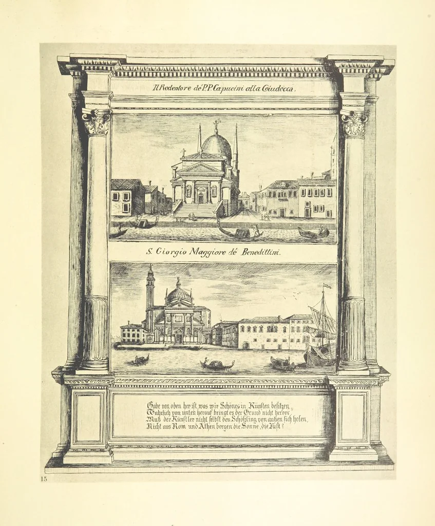 An illustration from Goethe's Italienische Reise. Mit 318 Illustrationen ... von J. von Kahle. Eingeleitet von ... H. Düntzer, 1885, leaf 99