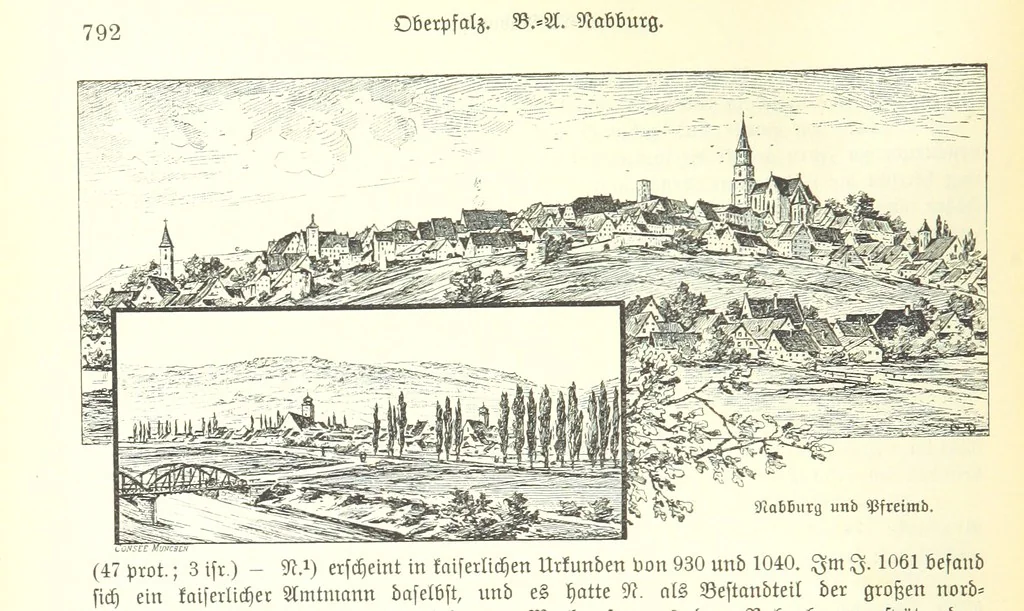 An illustration from Geographisch-historisches Handbuch von Bayern, 1895, leaf 810