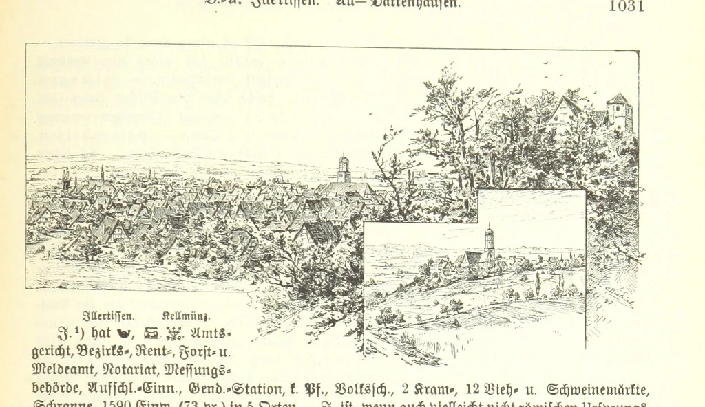 An illustration from Geographisch-historisches Handbuch von Bayern, 1895, leaf 1047