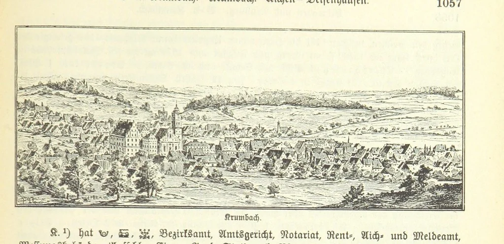 An illustration from Geographisch-historisches Handbuch von Bayern, 1895, leaf 1073