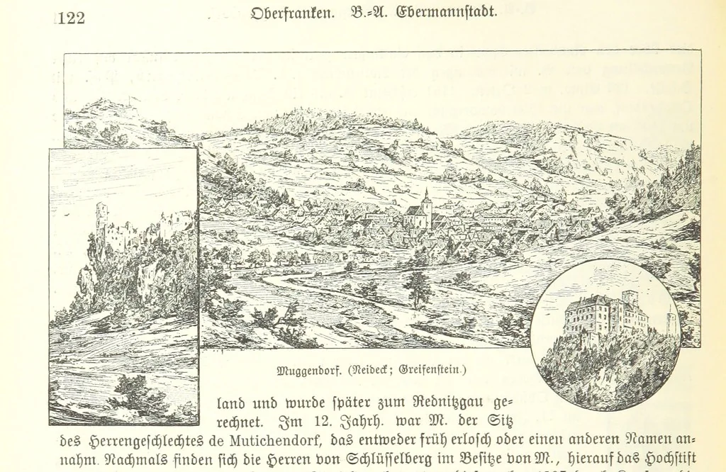 An illustration from Geographisch-historisches Handbuch von Bayern, 1895, leaf 138