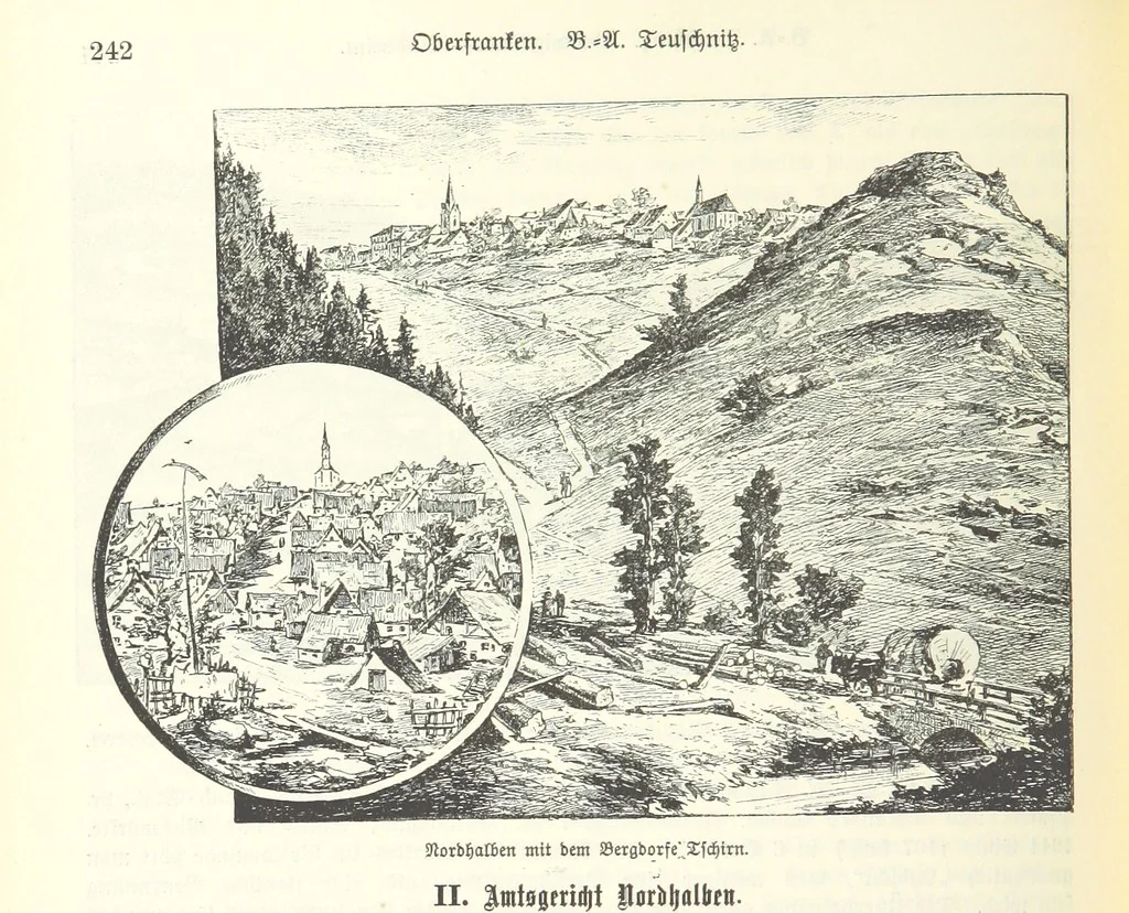 An illustration from Geographisch-historisches Handbuch von Bayern, 1895, leaf 258