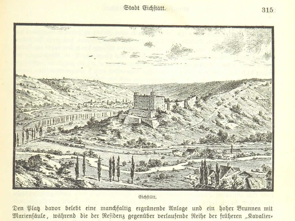 An illustration from Geographisch-historisches Handbuch von Bayern, 1895, leaf 331
