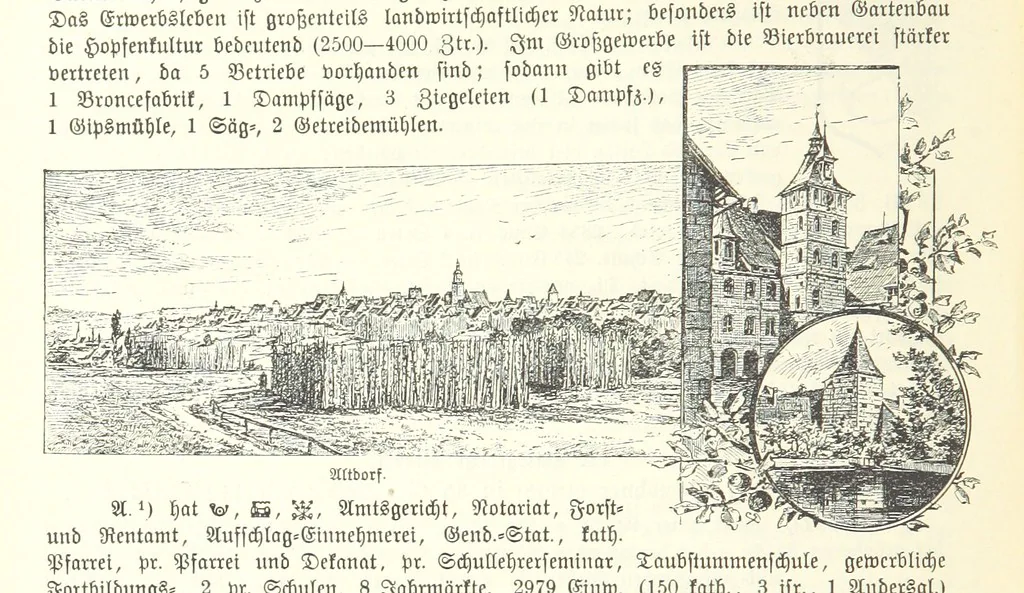 An illustration from Geographisch-historisches Handbuch von Bayern, 1895, leaf 442