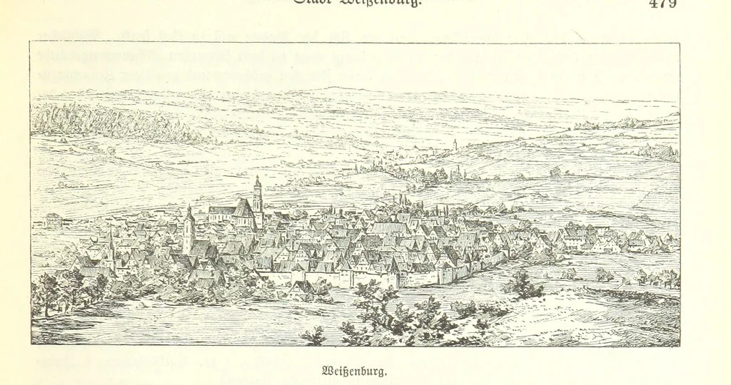 An illustration from Geographisch-historisches Handbuch von Bayern, 1895, leaf 495