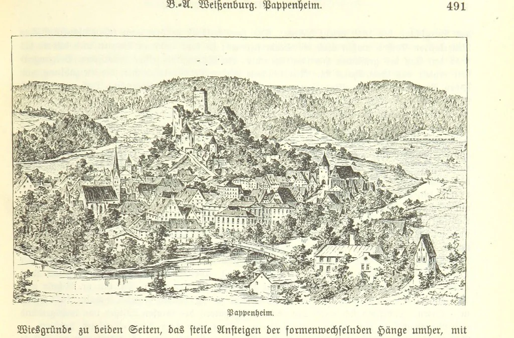 An illustration from Geographisch-historisches Handbuch von Bayern, 1895, leaf 507