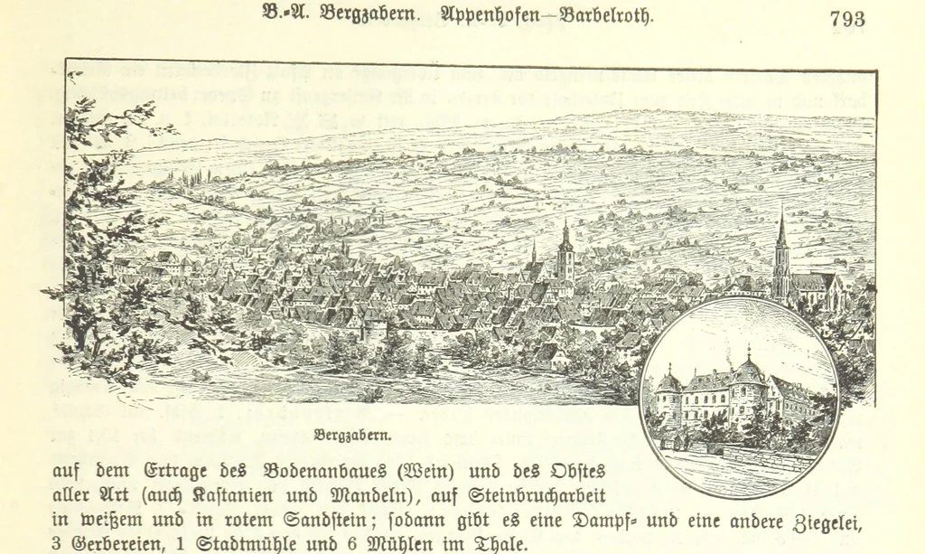 An illustration from Geographisch-historisches Handbuch von Bayern, 1895, leaf 809