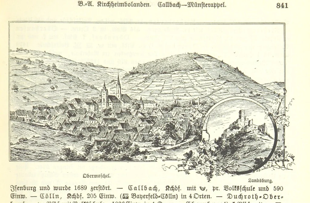 An illustration from Geographisch-historisches Handbuch von Bayern, 1895, leaf 857