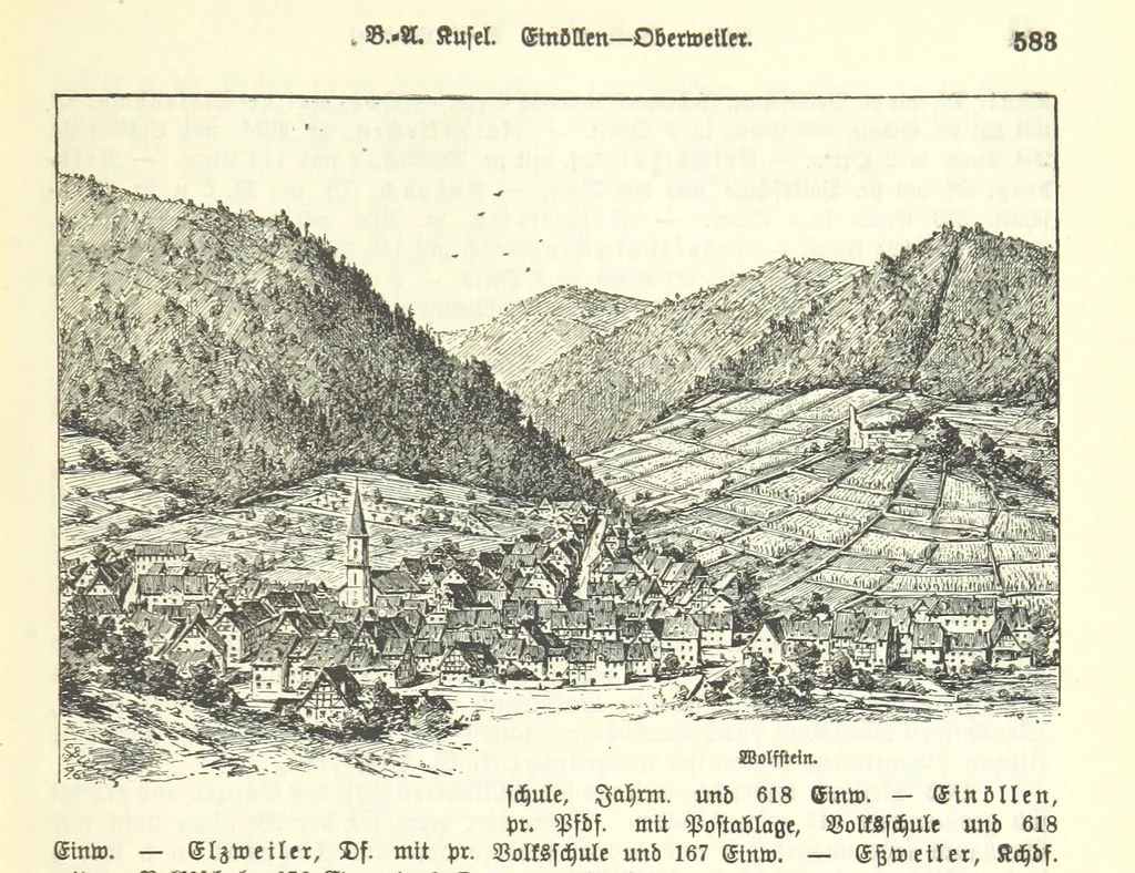 An illustration from Geographisch-historisches Handbuch von Bayern, 1895, leaf 869
