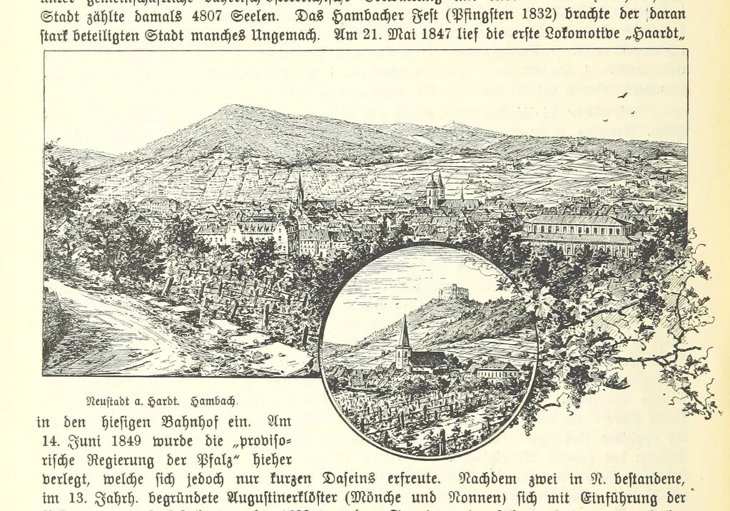 An illustration from Geographisch-historisches Handbuch von Bayern, 1895, leaf 890
