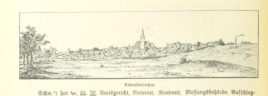 An illustration from Geographisch-historisches Handbuch von Bayern, 1895, leaf 986