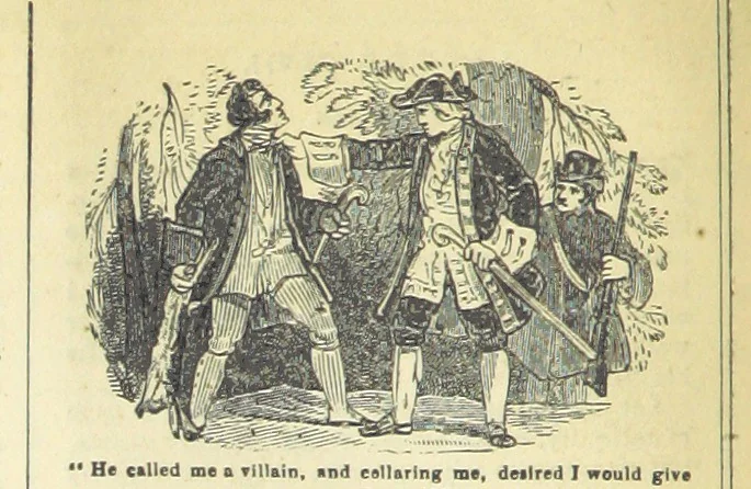 An illustration from The miscellaneous works of Oliver Goldsmith, M.B. With a brief memoir of the author, etc, 1841, leaf 142