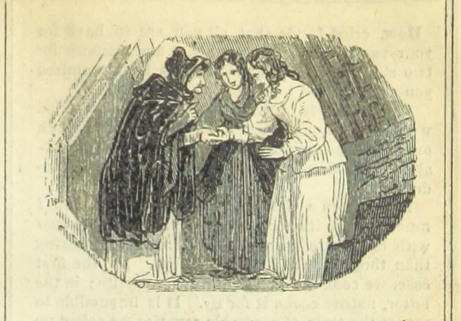 An illustration from The miscellaneous works of Oliver Goldsmith, M.B. With a brief memoir of the author, etc, 1841, leaf 159