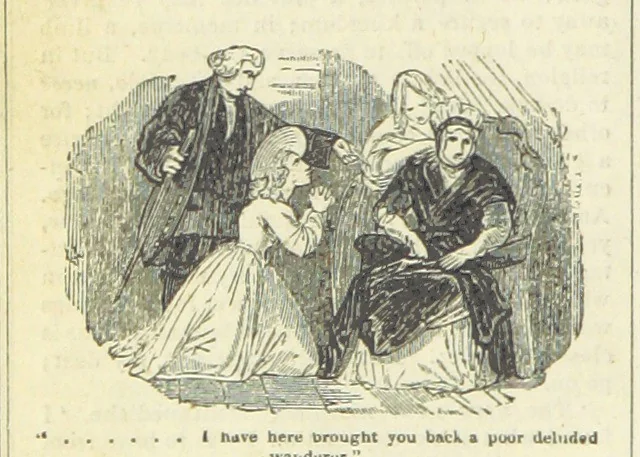 An illustration from The miscellaneous works of Oliver Goldsmith, M.B. With a brief memoir of the author, etc, 1841, leaf 182