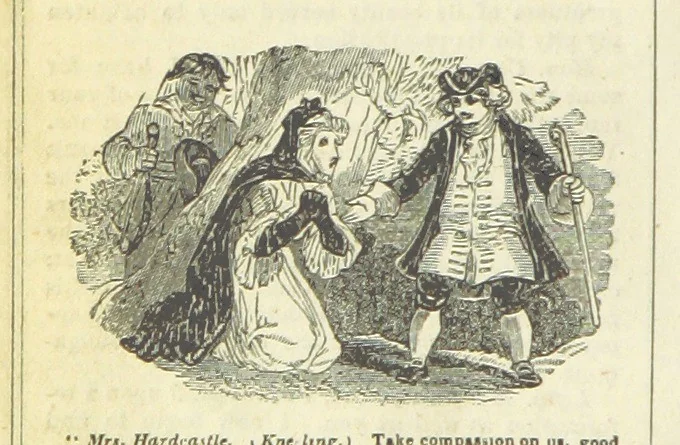 An illustration from The miscellaneous works of Oliver Goldsmith, M.B. With a brief memoir of the author, etc, 1841, leaf 242