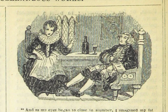 An illustration from The miscellaneous works of Oliver Goldsmith, M.B. With a brief memoir of the author, etc, 1841, leaf 272