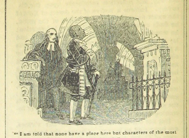 An illustration from The miscellaneous works of Oliver Goldsmith, M.B. With a brief memoir of the author, etc, 1841, leaf 30