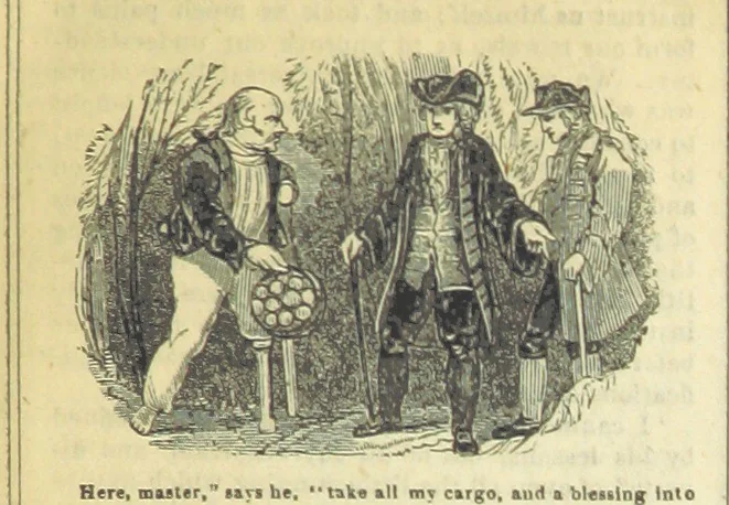 An illustration from The miscellaneous works of Oliver Goldsmith, M.B. With a brief memoir of the author, etc, 1841, leaf 45