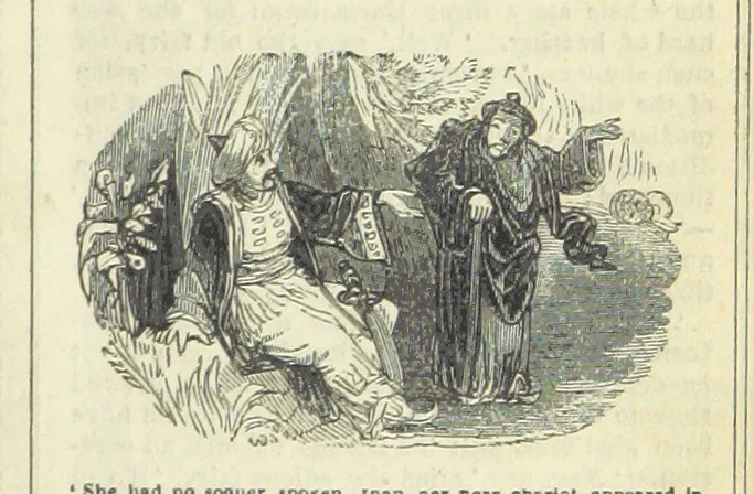 An illustration from The miscellaneous works of Oliver Goldsmith, M.B. With a brief memoir of the author, etc, 1841, leaf 71