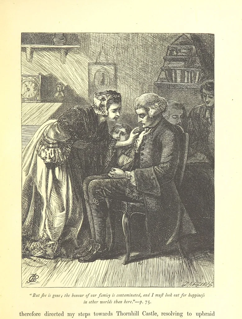 An illustration from Dalziels' Illustrated Goldsmith ... With one hundred pictures drawn by G. J. Pinwell, engraved by the brothers Dalziel, 1865, leaf 101