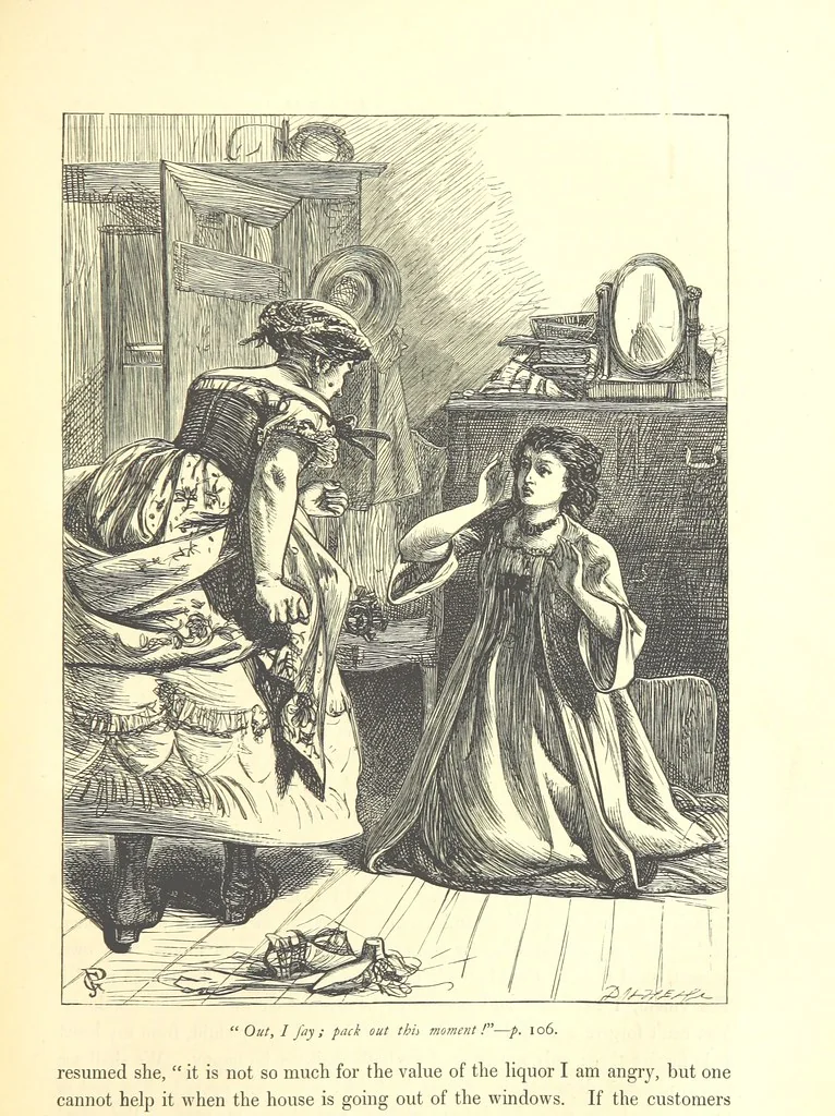 An illustration from Dalziels' Illustrated Goldsmith ... With one hundred pictures drawn by G. J. Pinwell, engraved by the brothers Dalziel, 1865, leaf 129
