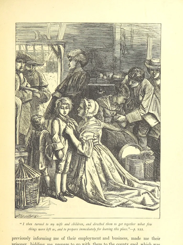 An illustration from Dalziels' Illustrated Goldsmith ... With one hundred pictures drawn by G. J. Pinwell, engraved by the brothers Dalziel, 1865, leaf 145