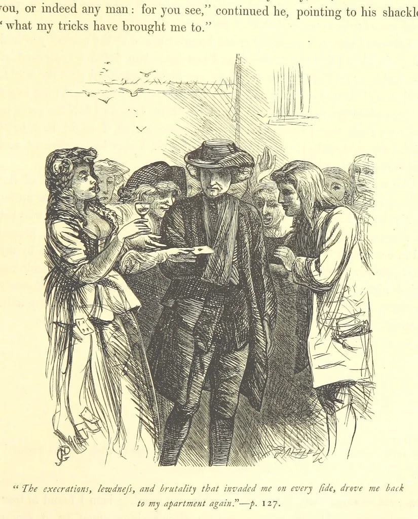 An illustration from Dalziels' Illustrated Goldsmith ... With one hundred pictures drawn by G. J. Pinwell, engraved by the brothers Dalziel, 1865, leaf 149