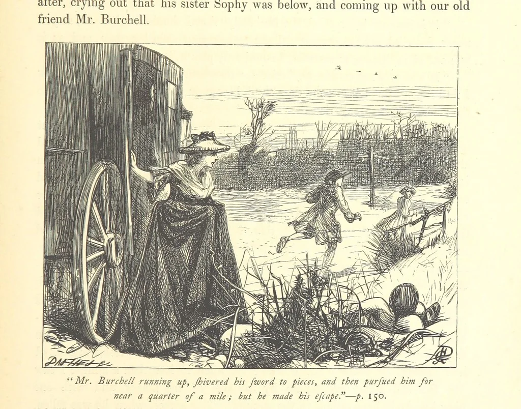 An illustration from Dalziels' Illustrated Goldsmith ... With one hundred pictures drawn by G. J. Pinwell, engraved by the brothers Dalziel, 1865, leaf 173