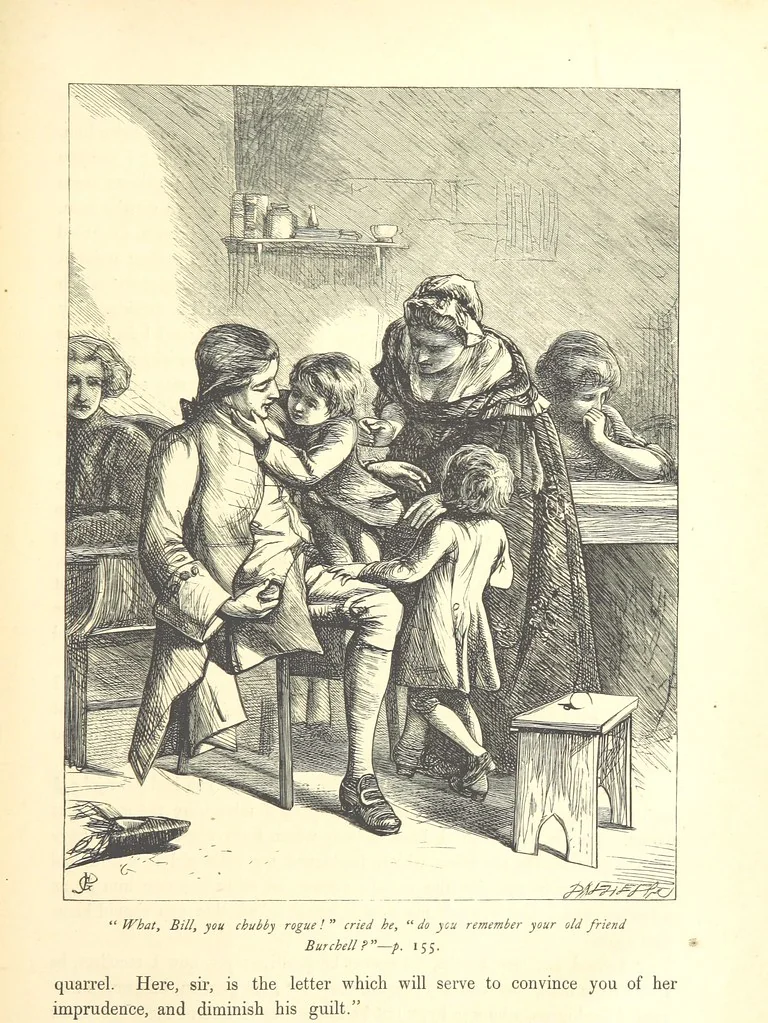 An illustration from Dalziels' Illustrated Goldsmith ... With one hundred pictures drawn by G. J. Pinwell, engraved by the brothers Dalziel, 1865, leaf 177