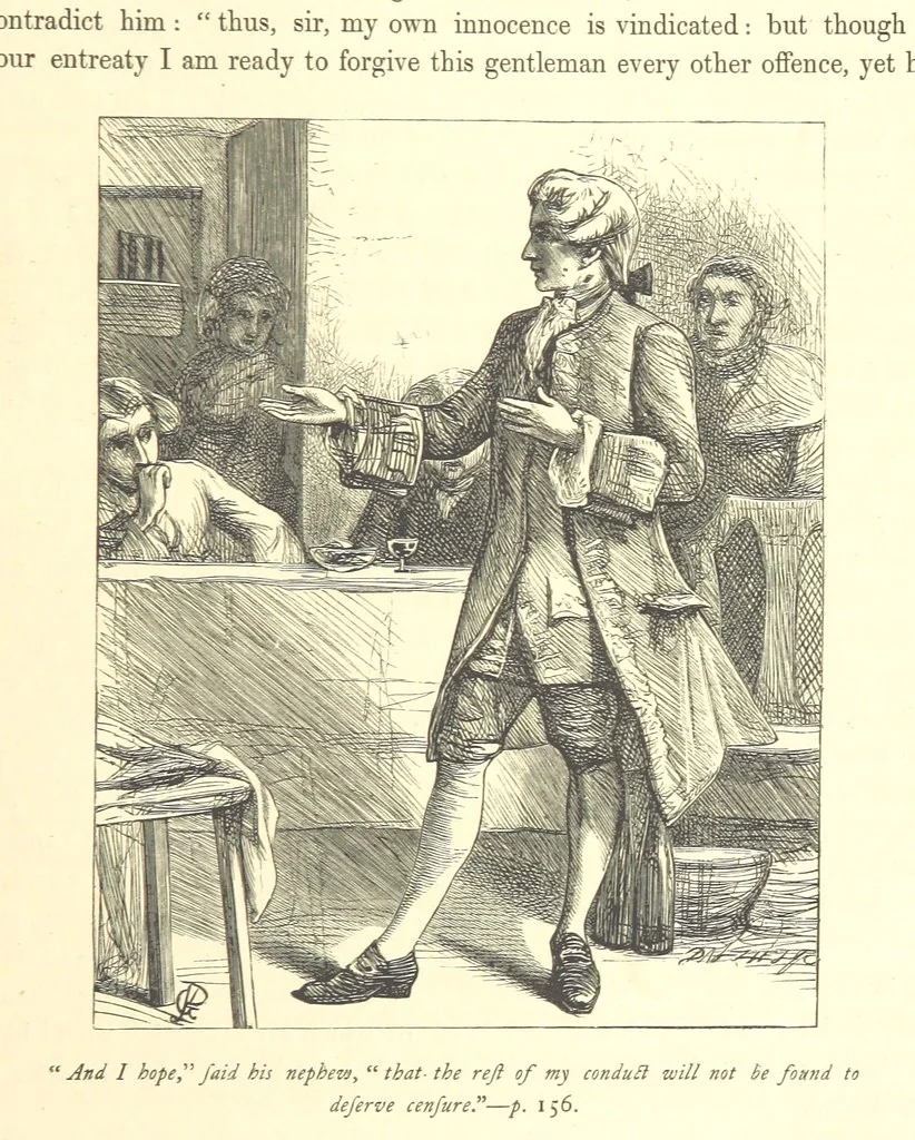 An illustration from Dalziels' Illustrated Goldsmith ... With one hundred pictures drawn by G. J. Pinwell, engraved by the brothers Dalziel, 1865, leaf 181