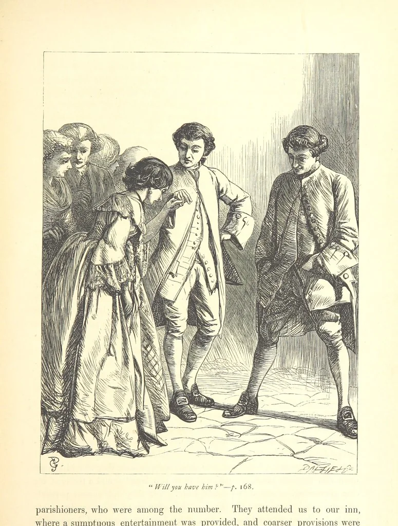 An illustration from Dalziels' Illustrated Goldsmith ... With one hundred pictures drawn by G. J. Pinwell, engraved by the brothers Dalziel, 1865, leaf 193