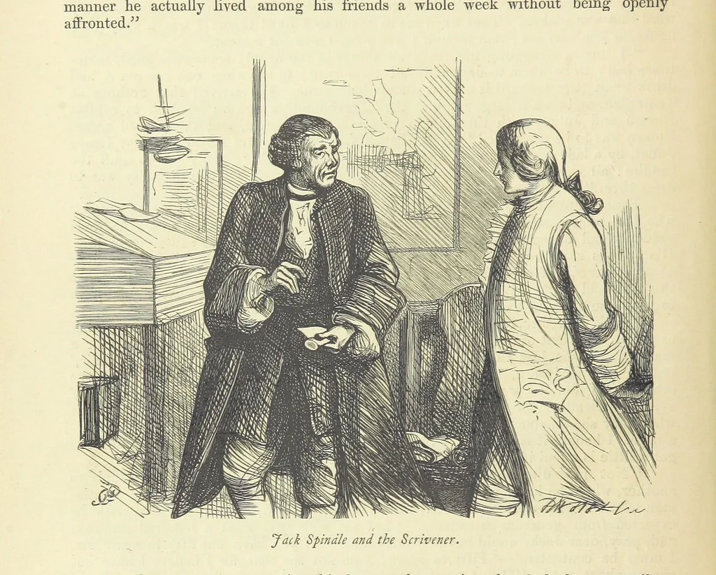 An illustration from Dalziels' Illustrated Goldsmith ... With one hundred pictures drawn by G. J. Pinwell, engraved by the brothers Dalziel, 1865, leaf 20