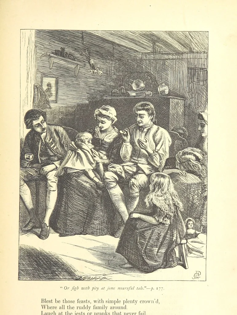 An illustration from Dalziels' Illustrated Goldsmith ... With one hundred pictures drawn by G. J. Pinwell, engraved by the brothers Dalziel, 1865, leaf 201