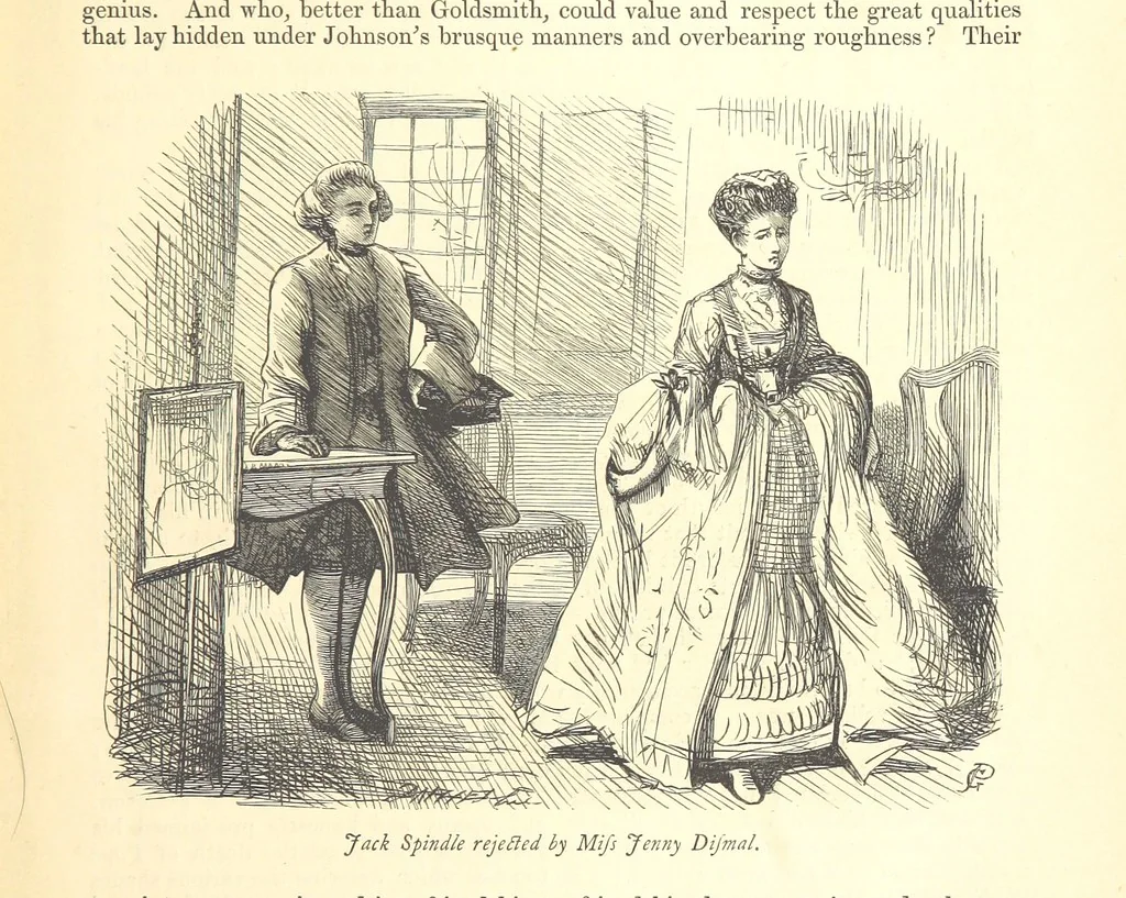 An illustration from Dalziels' Illustrated Goldsmith ... With one hundred pictures drawn by G. J. Pinwell, engraved by the brothers Dalziel, 1865, leaf 21