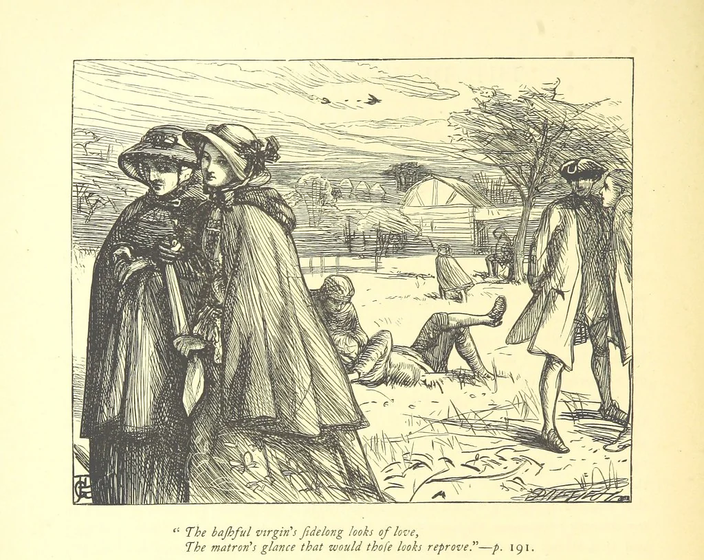 An illustration from Dalziels' Illustrated Goldsmith ... With one hundred pictures drawn by G. J. Pinwell, engraved by the brothers Dalziel, 1865, leaf 214