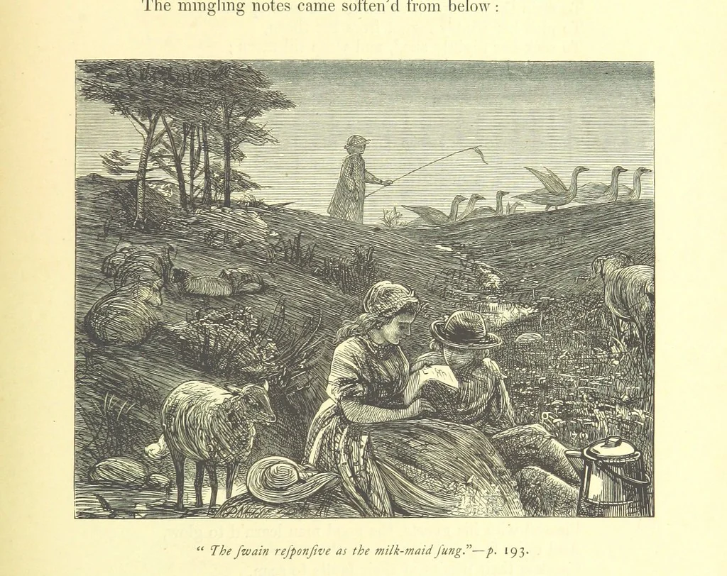 An illustration from Dalziels' Illustrated Goldsmith ... With one hundred pictures drawn by G. J. Pinwell, engraved by the brothers Dalziel, 1865, leaf 217