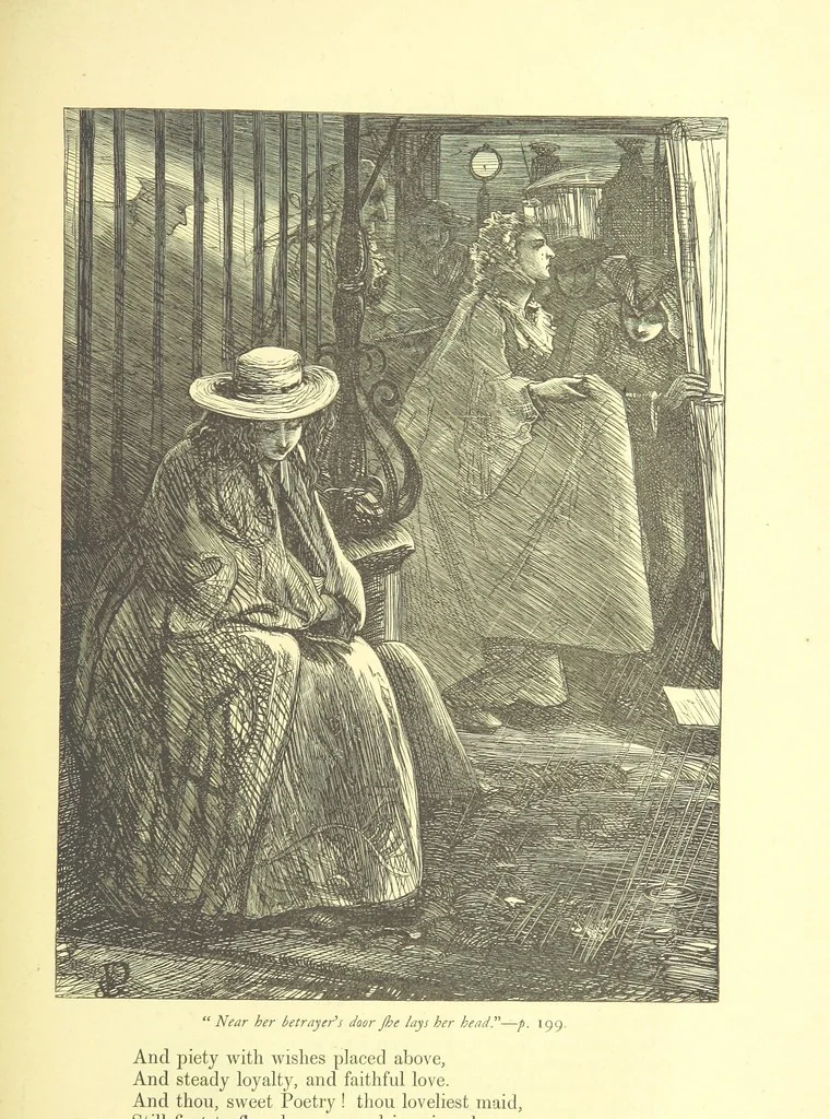 An illustration from Dalziels' Illustrated Goldsmith ... With one hundred pictures drawn by G. J. Pinwell, engraved by the brothers Dalziel, 1865, leaf 225