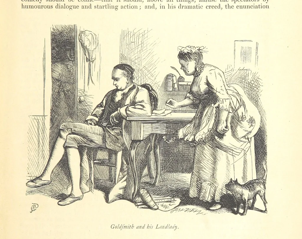 An illustration from Dalziels' Illustrated Goldsmith ... With one hundred pictures drawn by G. J. Pinwell, engraved by the brothers Dalziel, 1865, leaf 23