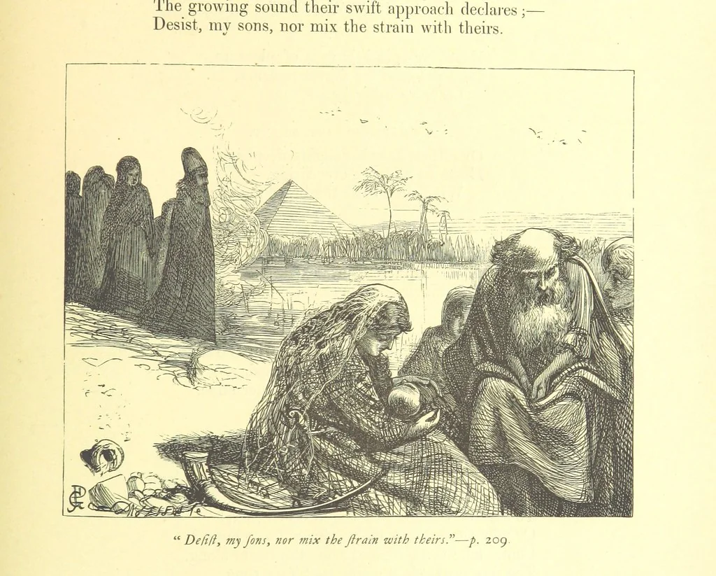 An illustration from Dalziels' Illustrated Goldsmith ... With one hundred pictures drawn by G. J. Pinwell, engraved by the brothers Dalziel, 1865, leaf 233
