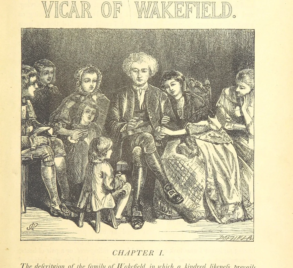 An illustration from Dalziels' Illustrated Goldsmith ... With one hundred pictures drawn by G. J. Pinwell, engraved by the brothers Dalziel, 1865, leaf 25
