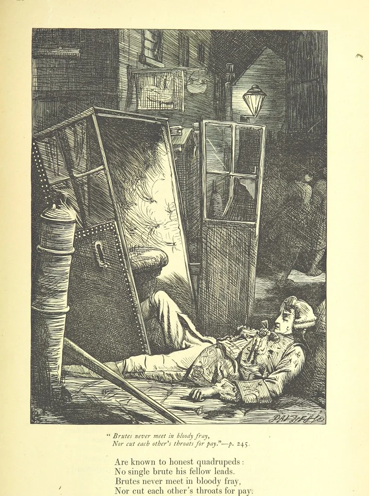 An illustration from Dalziels' Illustrated Goldsmith ... With one hundred pictures drawn by G. J. Pinwell, engraved by the brothers Dalziel, 1865, leaf 269