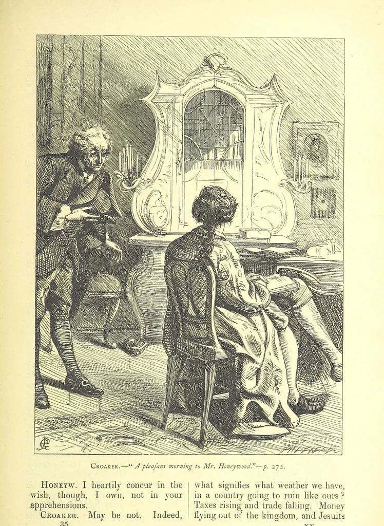 An illustration from Dalziels' Illustrated Goldsmith ... With one hundred pictures drawn by G. J. Pinwell, engraved by the brothers Dalziel, 1865, leaf 297